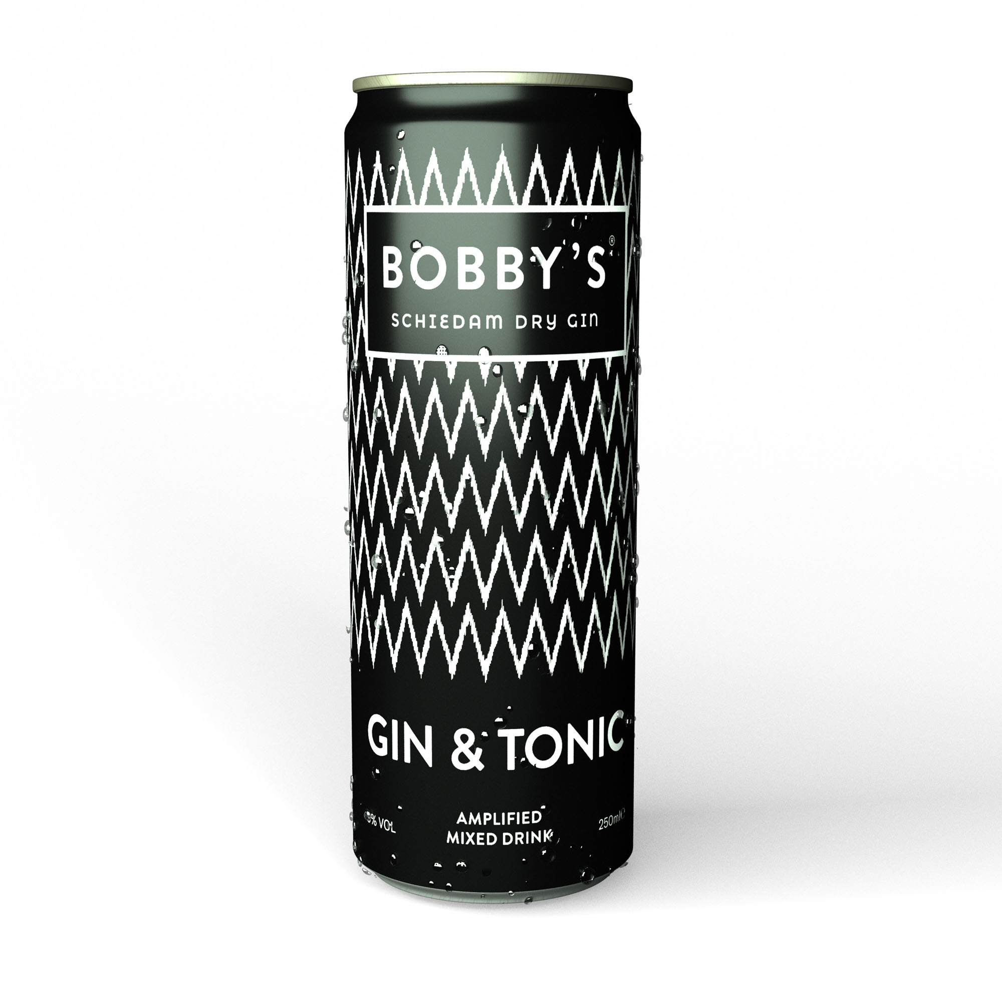 Bobby's Gin Tonic blik Tray 12x25 cl 9%