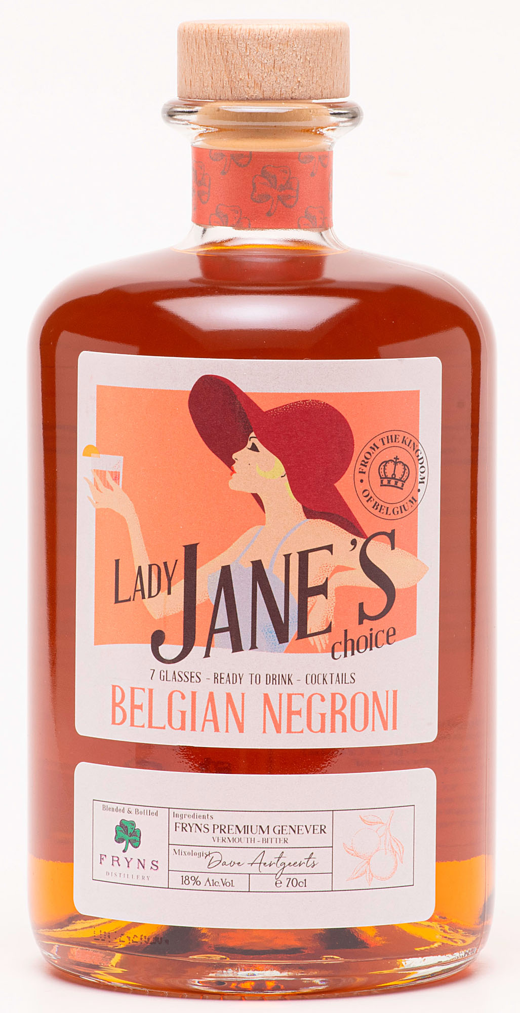 Fryns Lady Jane's Belgian Negroni Fles 70 cl 18%