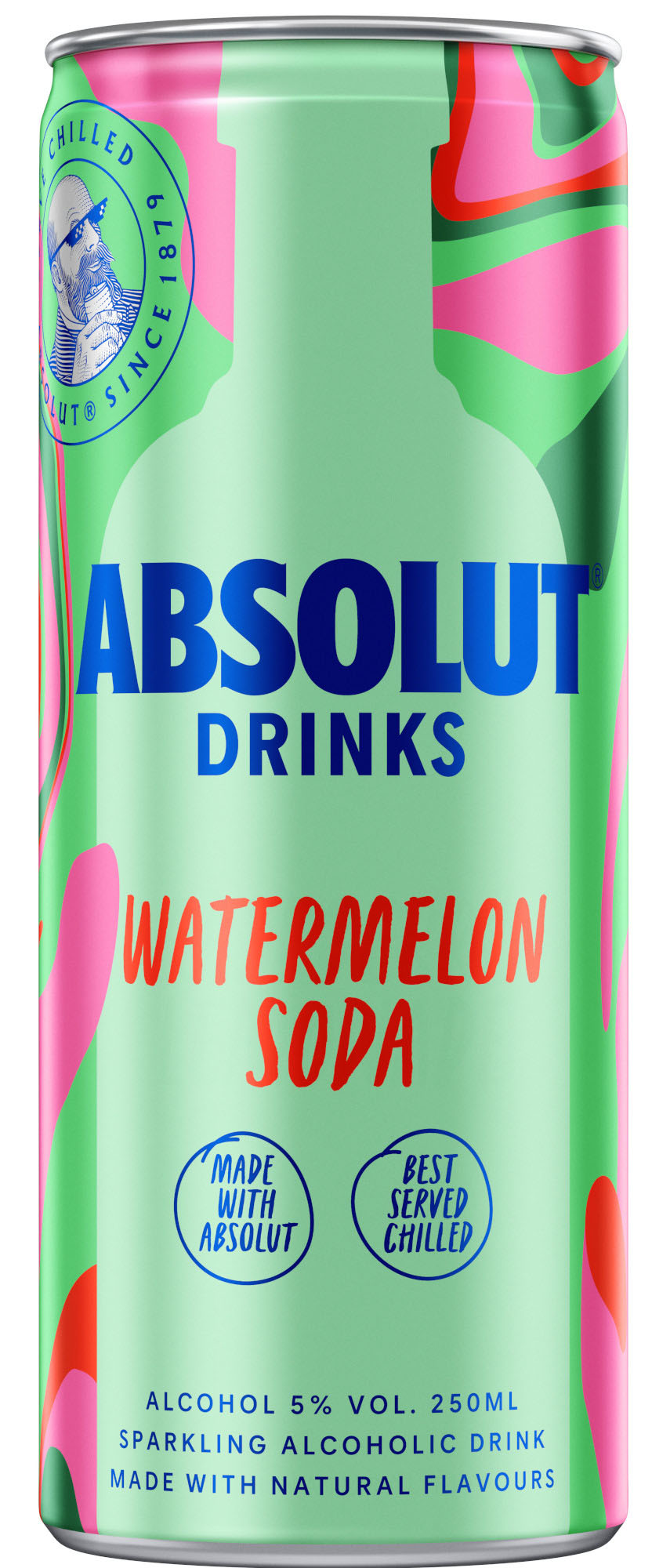 Absolut Watermelon Soda blik Tray 12x25 cl 5%