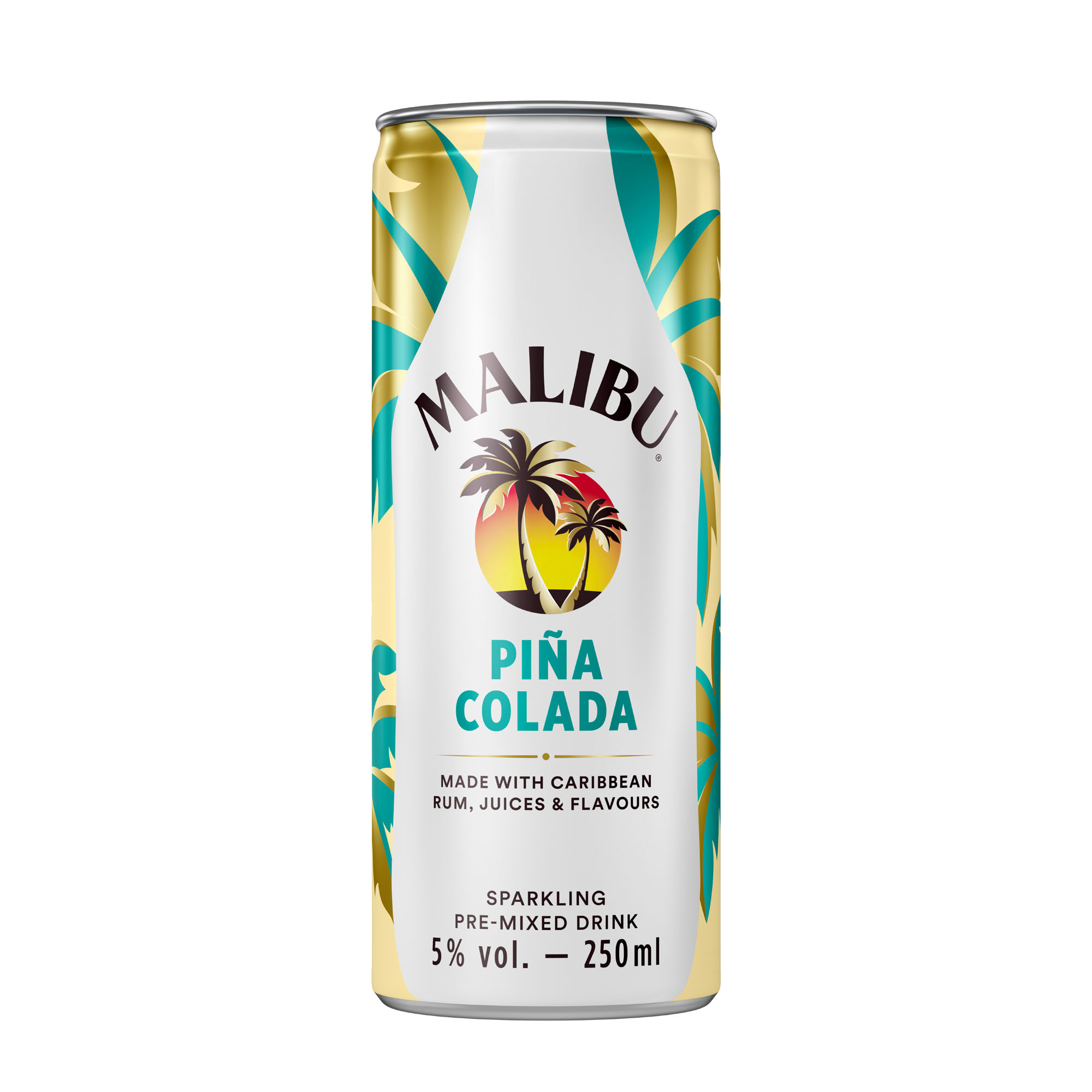 Malibu Pina Colada blik Tray 12x25 cl 5%