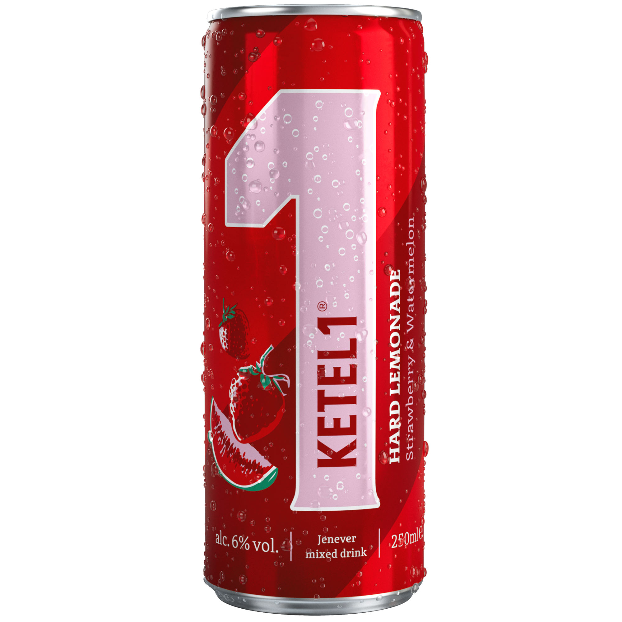 Ketel 1 Strawberry & Watermelon blik Tray 12x25 cl 6%