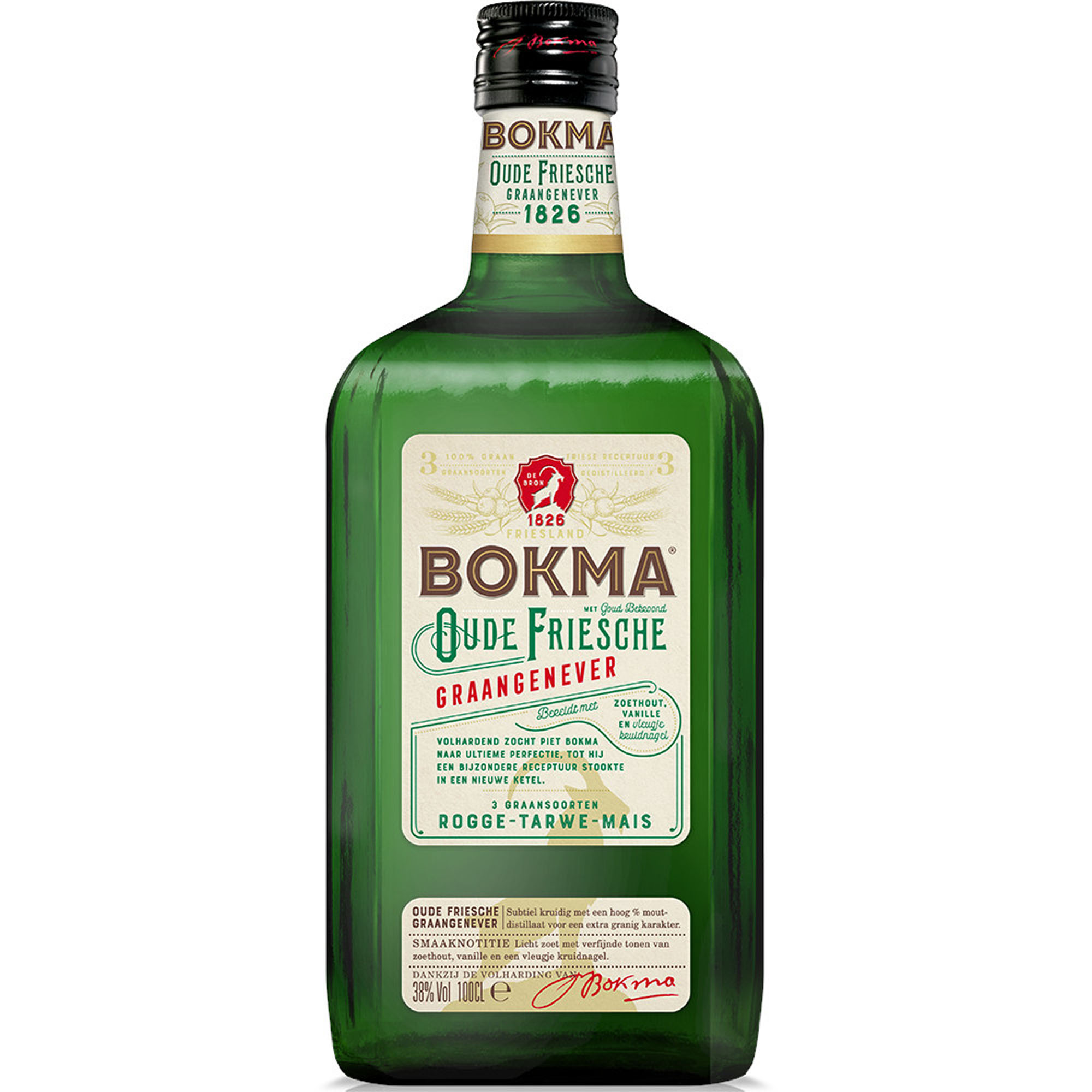 Bokma Oude Jenever Vierkant Fles 100 cl 38%