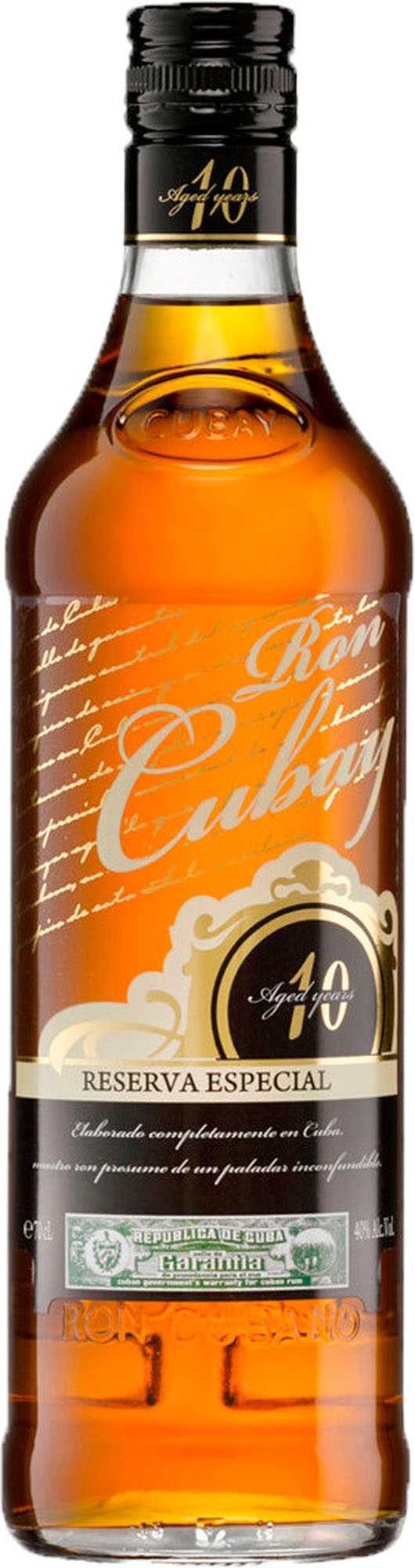 Ron Cubay Reserva Especial 10Y Fles 70 cl 38%