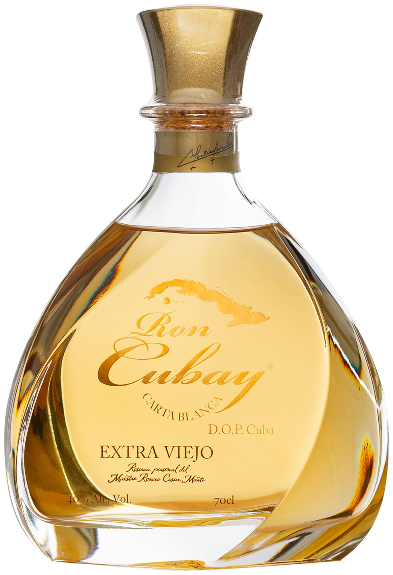 Ron Cubay Carta Blanca Extra Viejo  Fles 70 cl 40%