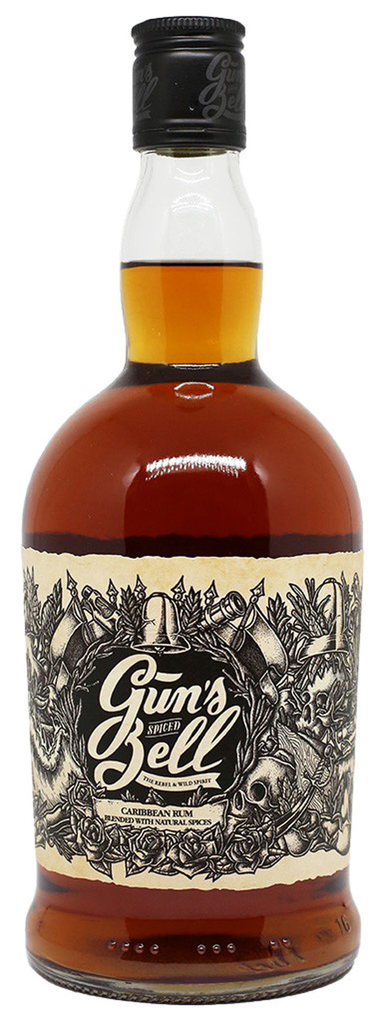 Gun's Bell Spiced Caribbean Rum Fles 70 cl 40%