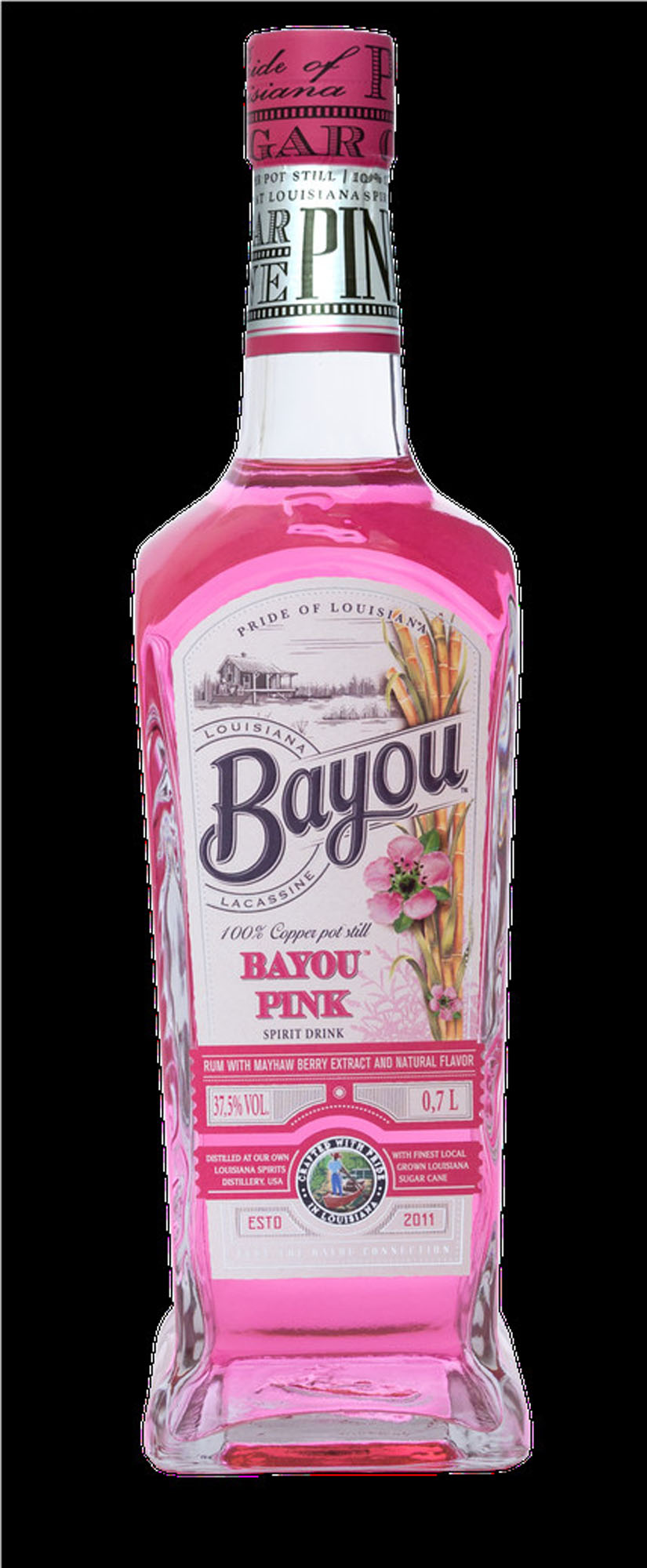 Bayou Pink Rum Fles 70 cl 40%