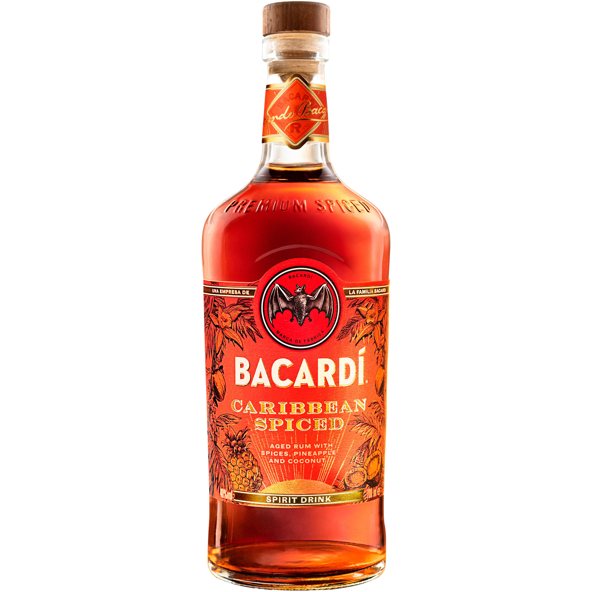 Bacardi Caribbean Spiced Fles 70 cl 40%