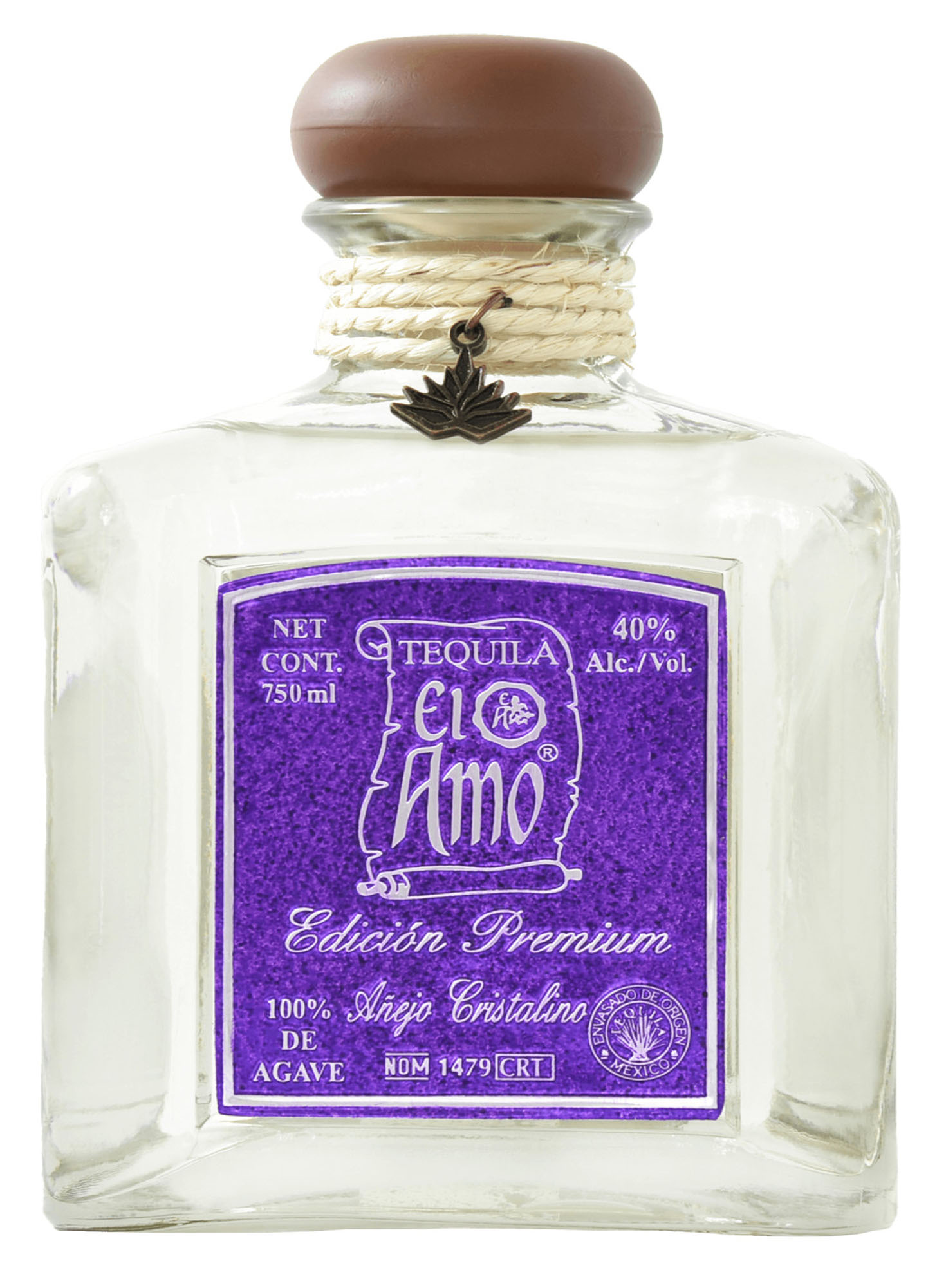 Tequila El Amo Anejo Cristalino Fles 75 cl 38%