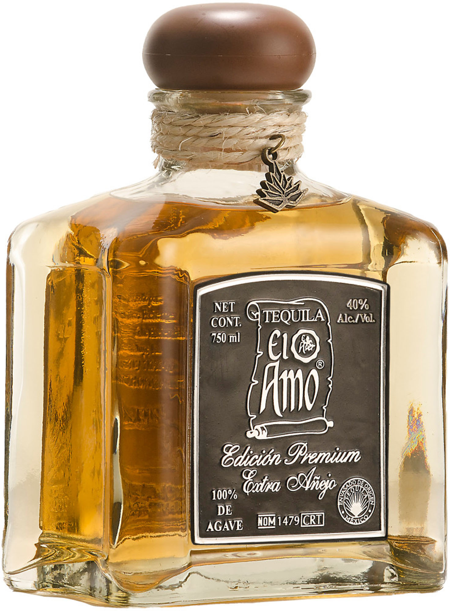 Tequila El Amo Prem. Extra Anejo GB Fles 75 cl 38%