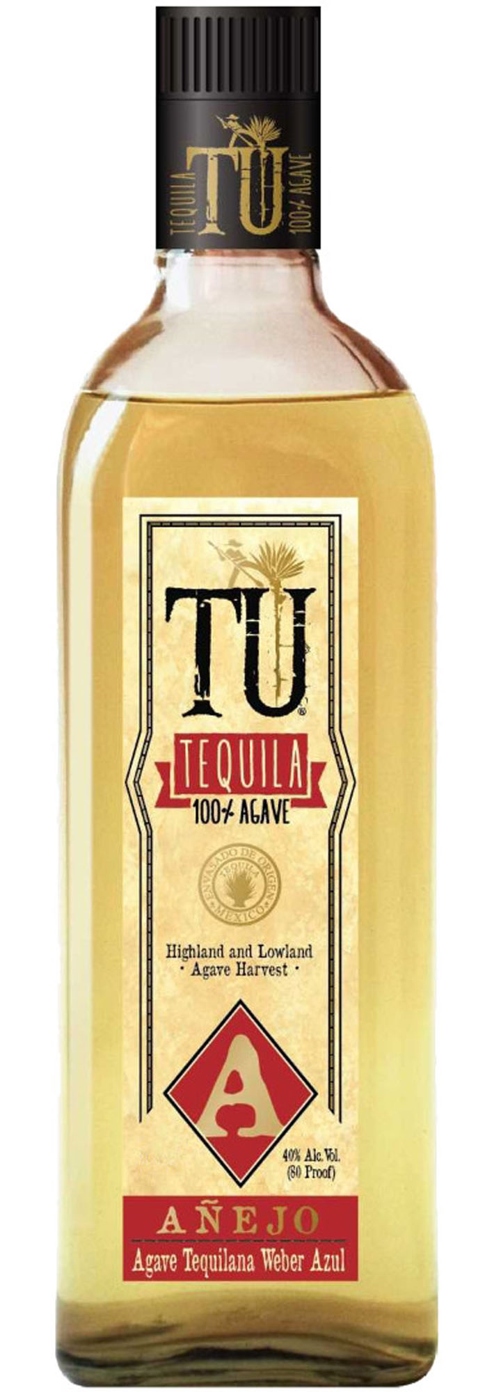 TU Tequila Anejo Fles 70 cl 40%