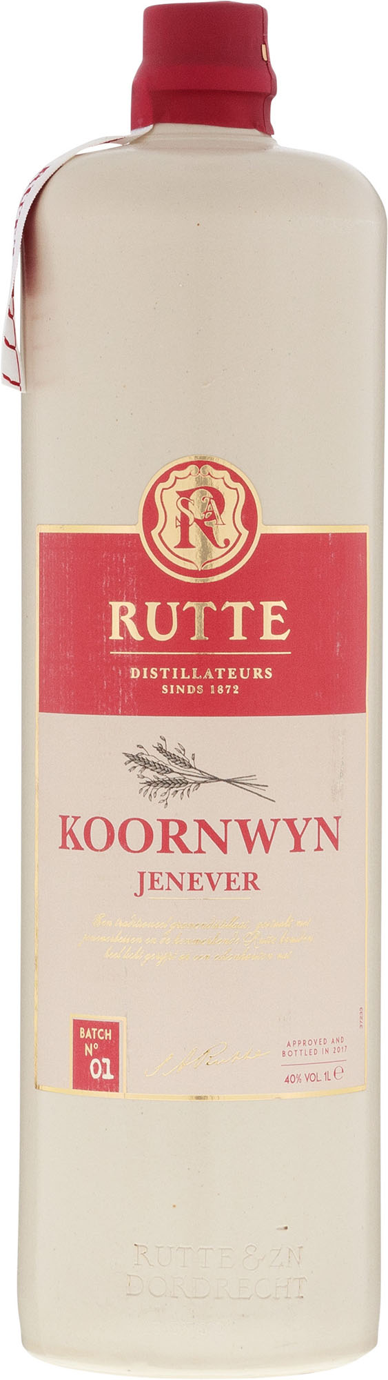 Rutte Koornwijn Kruik Fles 100 cl 40%