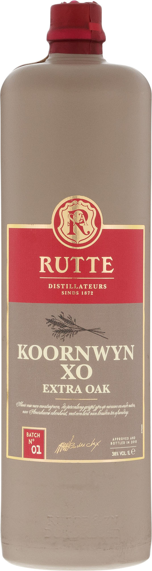 Rutte Koornwijn XO (Extra Oak) Fles 100 cl 38%