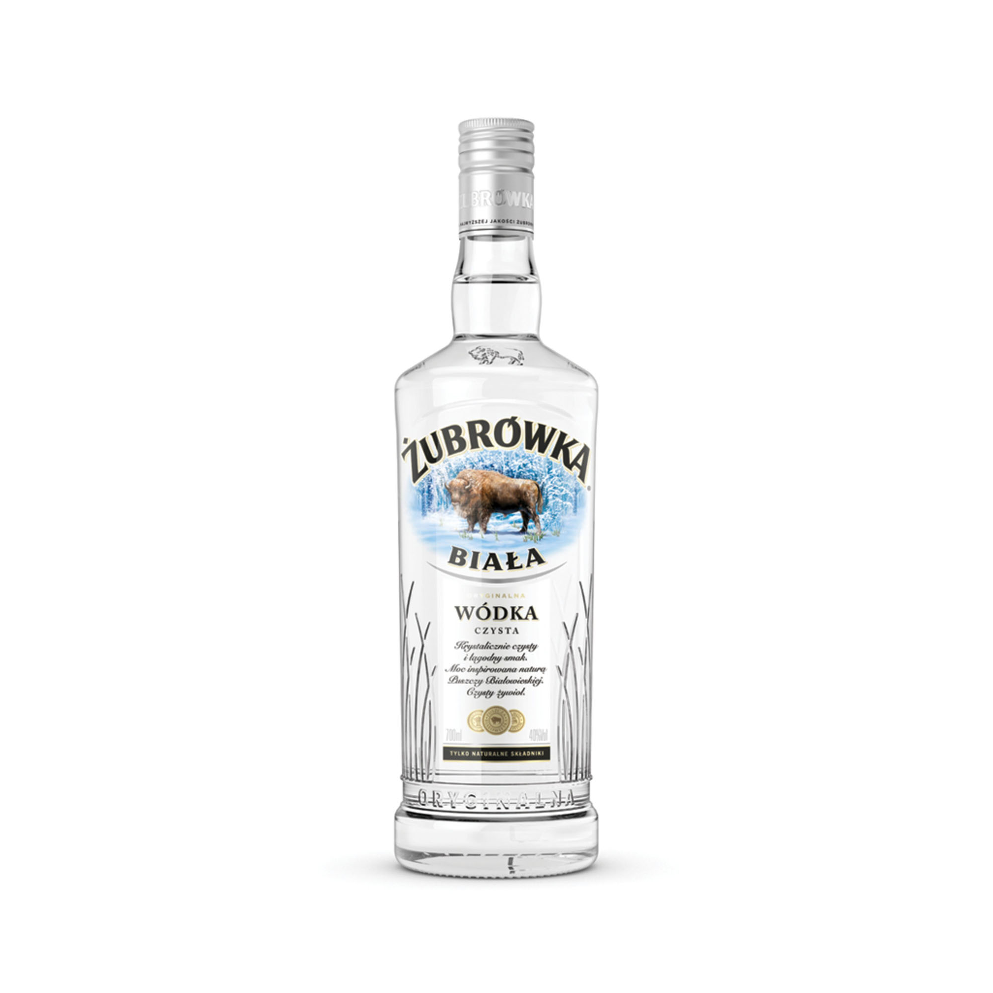 Zubrowka Biala Vodka Fles 70 cl 37,5%