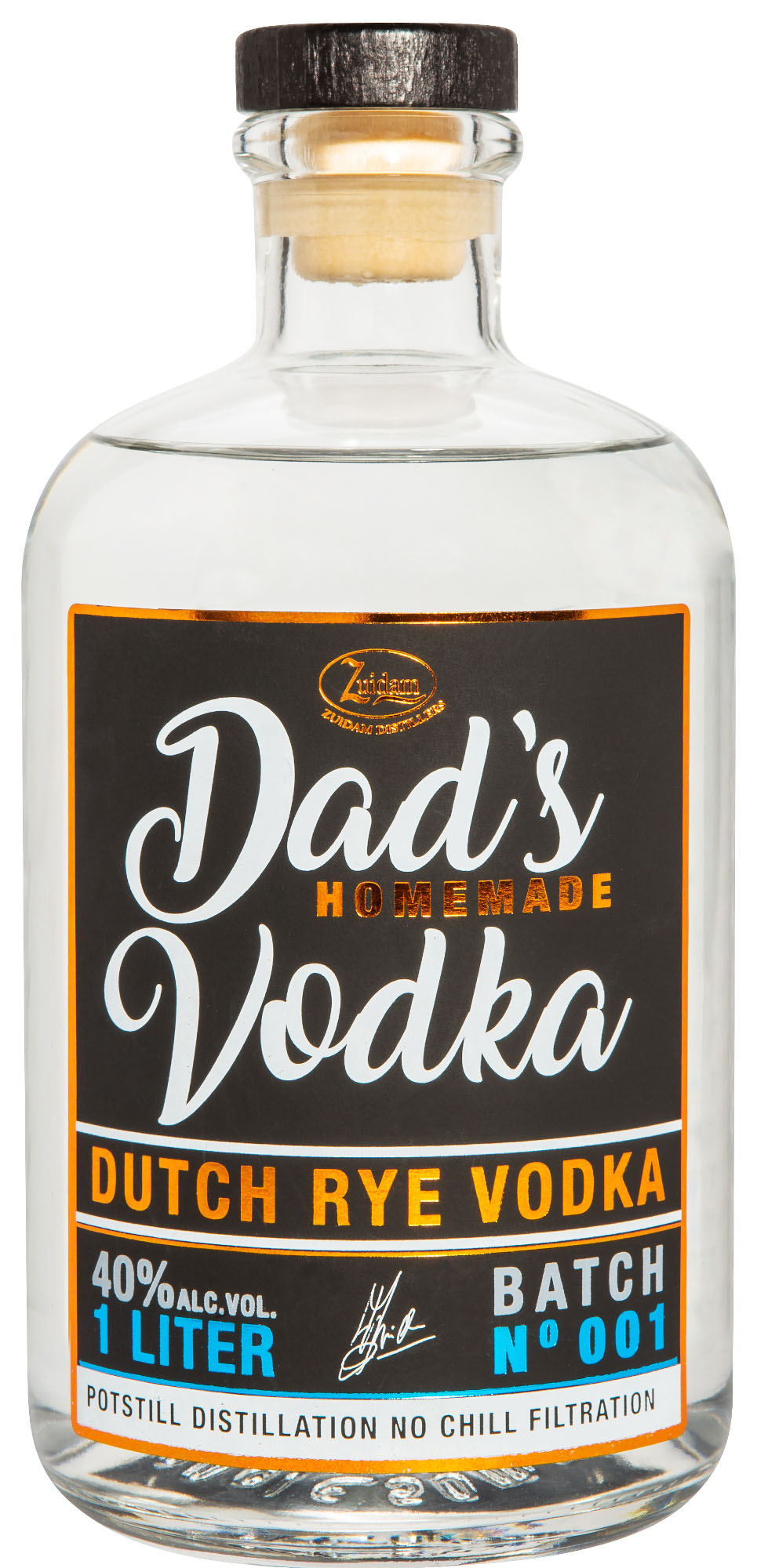 Zuidam Homemade Dad's Vodka Fles 100 cl 40%