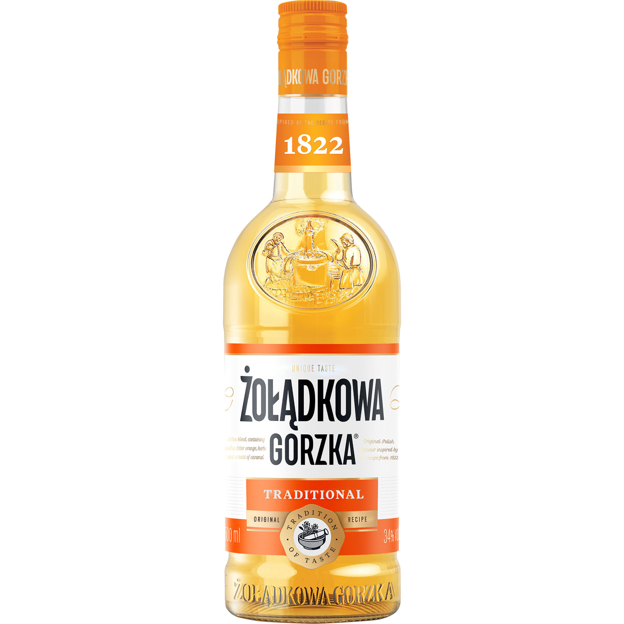 Zoladkowa Gorzka Fles 50 cl 34%