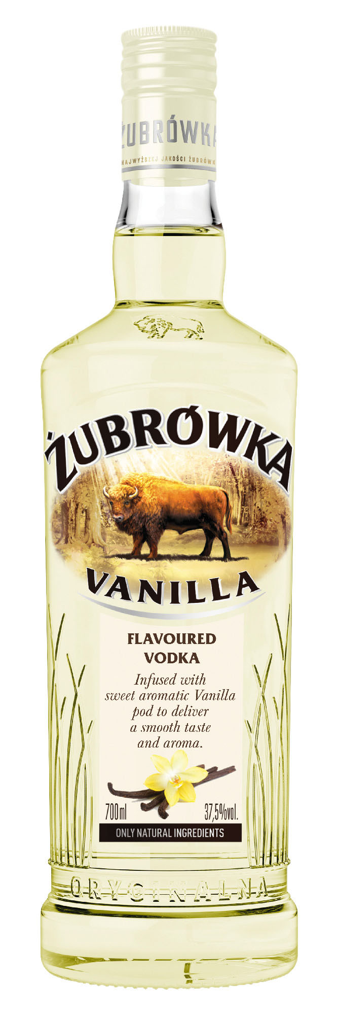 Zubrowka Vanilla Vodka Fles 70 cl 37,5%