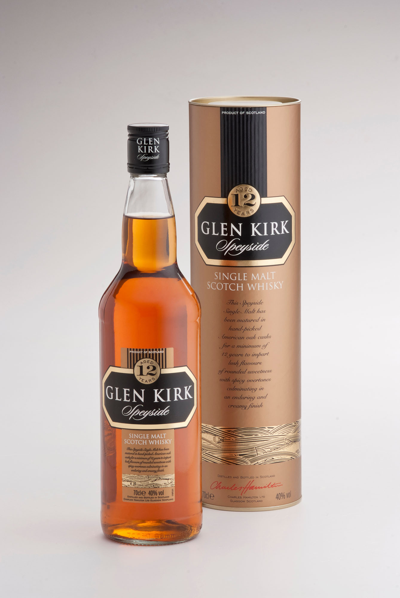 Glen Kirk Single Malt 12Y Fles 70 cl 40%