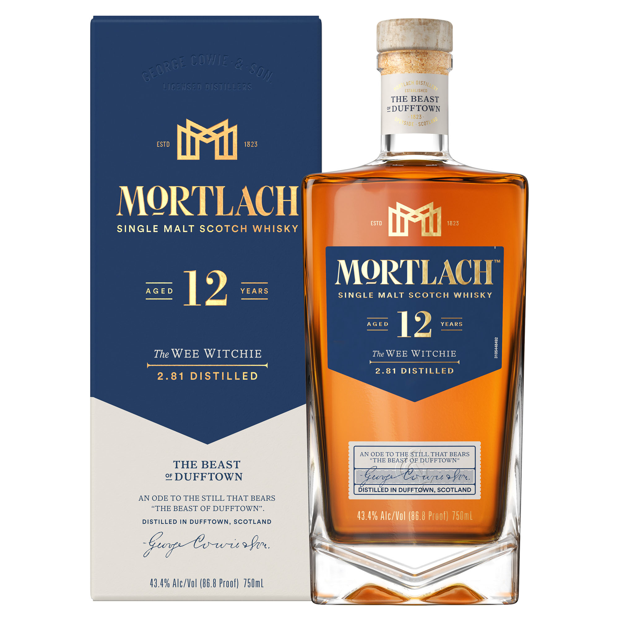 Mortlach 12Y Fles 70 cl 43,4%