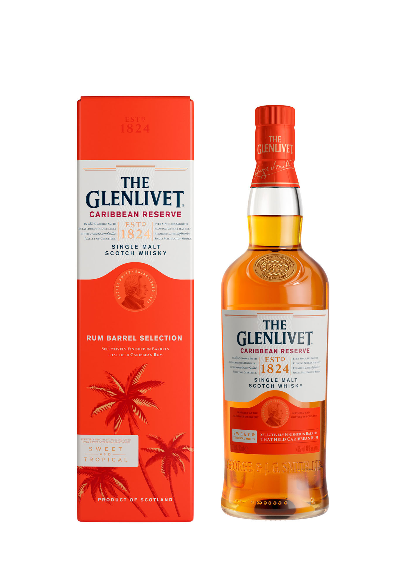 Glenlivet Caribbean Reserve Fles 70 cl 40%