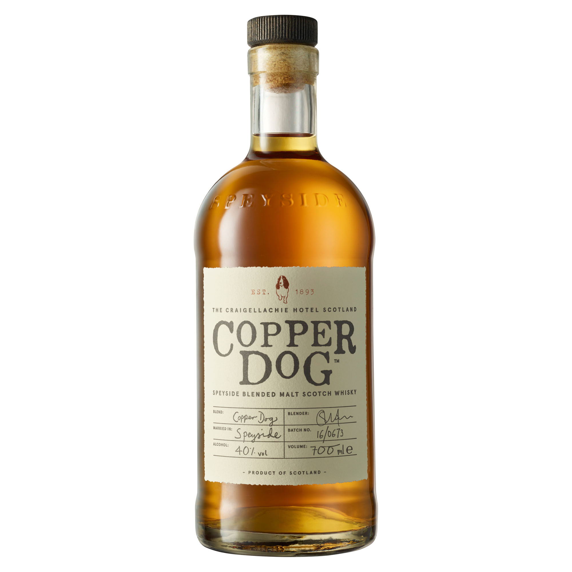 Copper Dog Whisky Fles 70 cl 40%