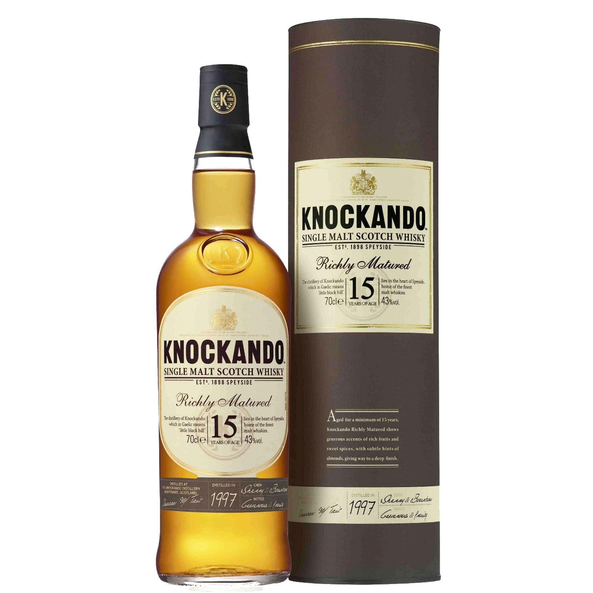 Knockando 15Y Single Malt Richly Matured Fles 70 cl 43%