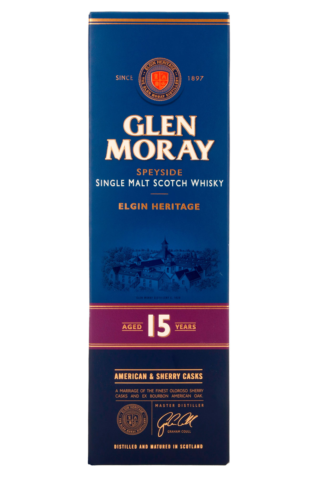 Glen Moray Single Malt 15Y Giftbox Fles 70 cl 40%