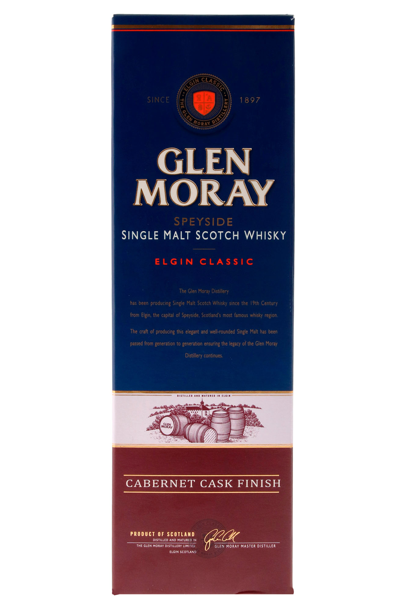 Glen Moray Cabernet Cask Finish Single Malt Giftbox Fles 70 cl 40%