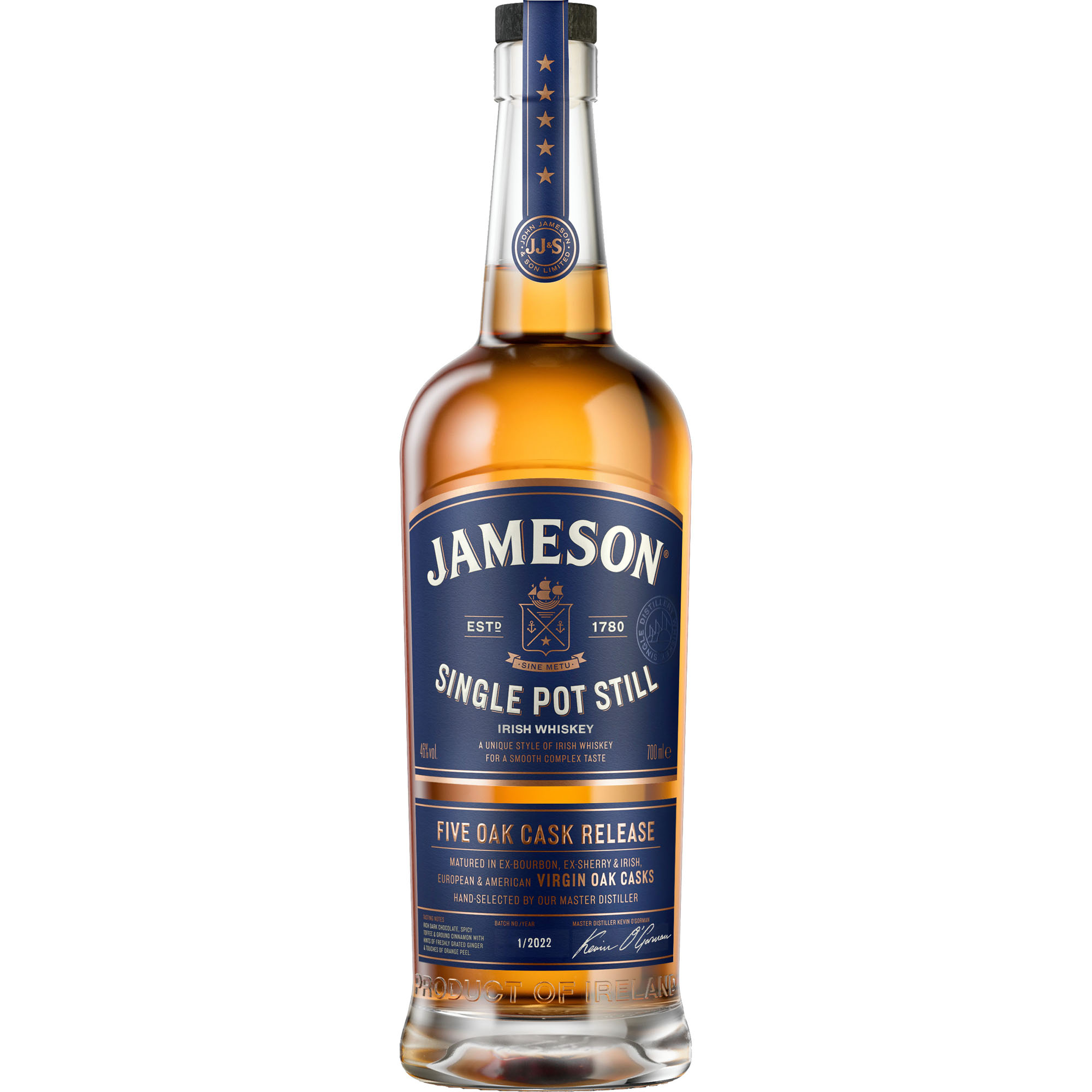 Jameson Single Pot Still Fles 70 cl 46%