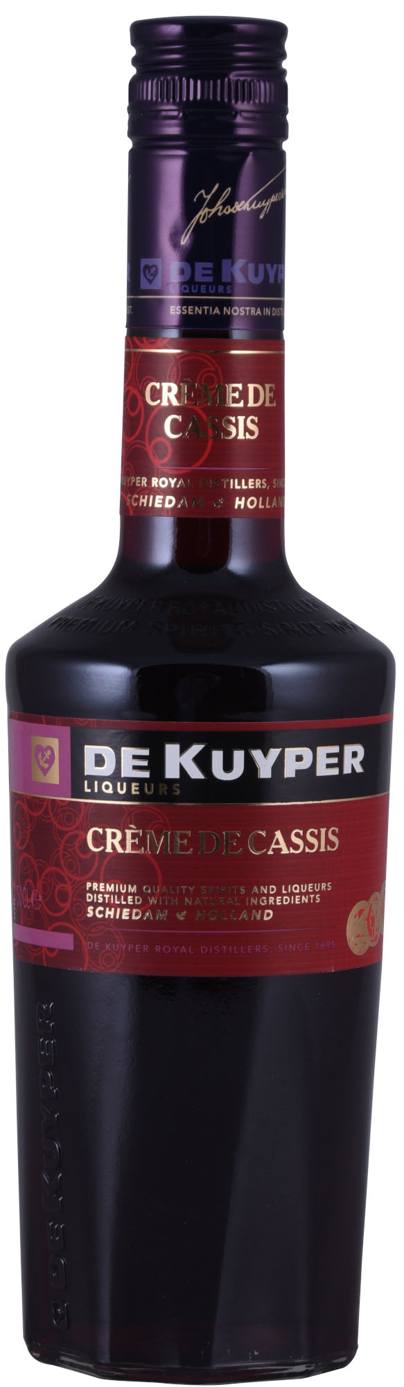 Kuyper Creme de Cassis Fles 50 cl 15%