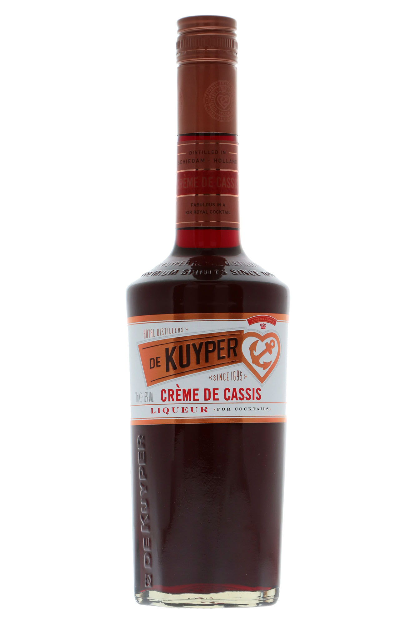 Kuyper Creme de Cassis Fles 70 cl 15%