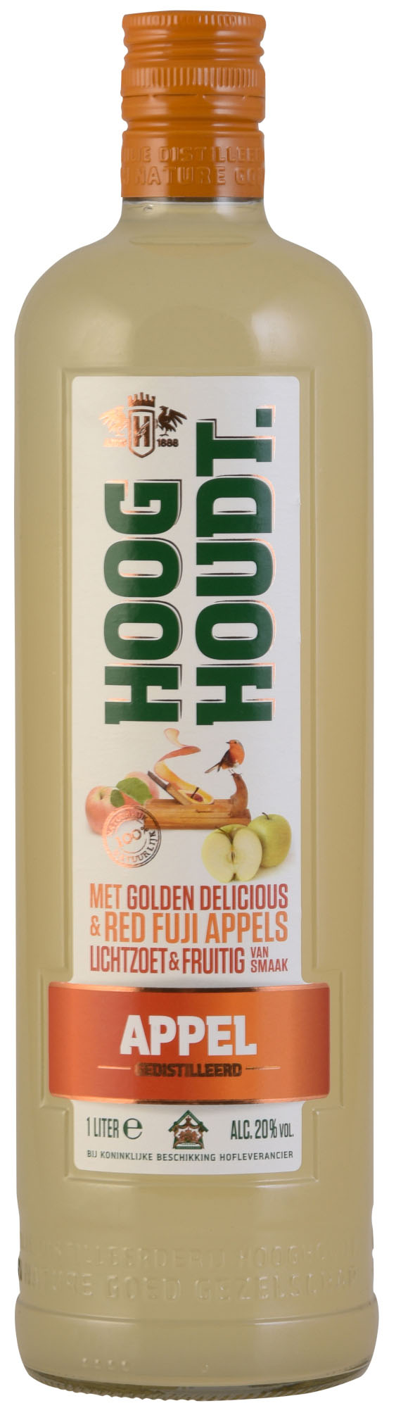 Hooghoudt Appeljenever Fles 100 cl 20%