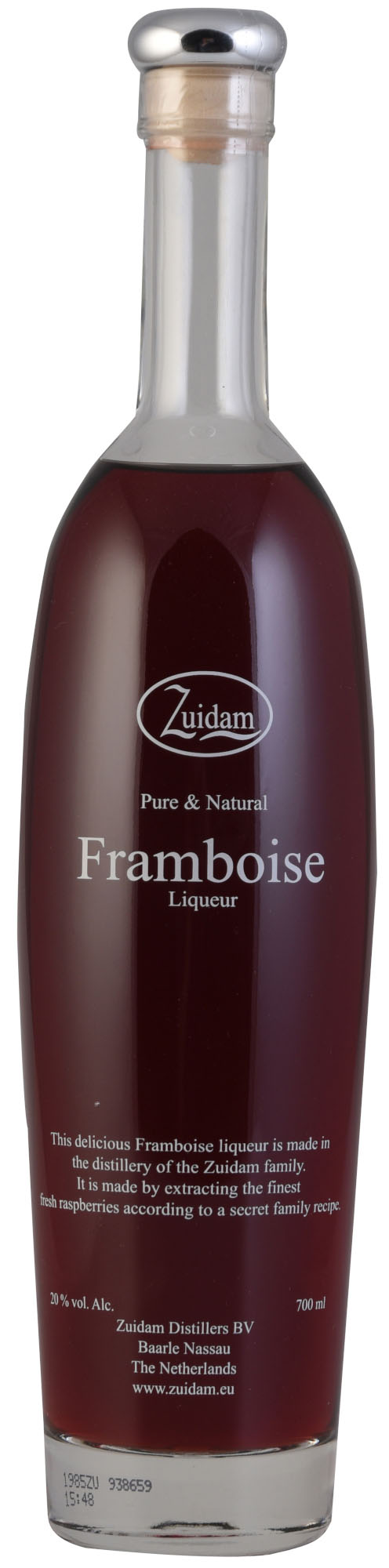 Zuidam Framboise Likeur Fles 70 cl 20%