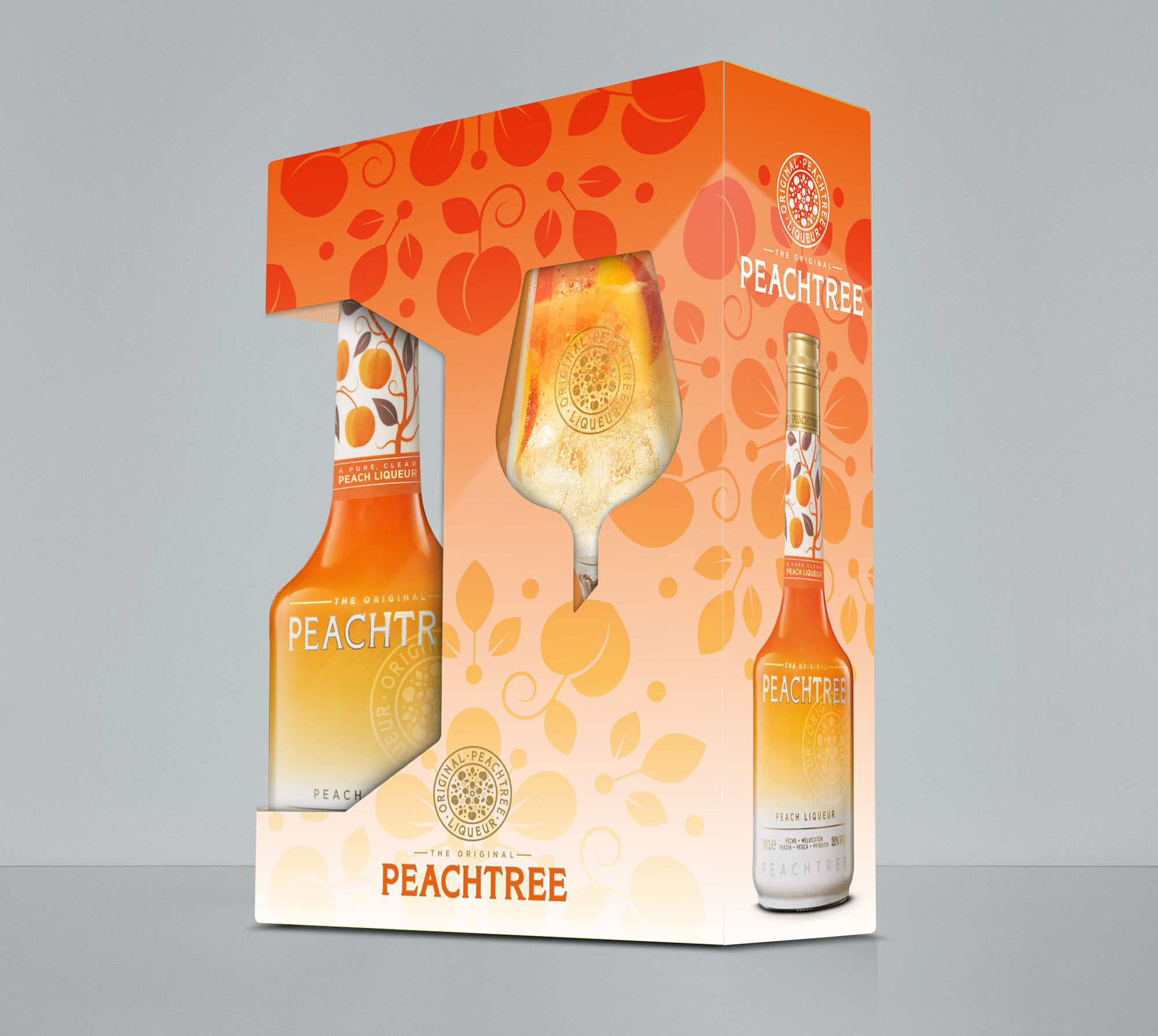 Kuyper Peachtree Gift +gl Fles 70 cl 20%