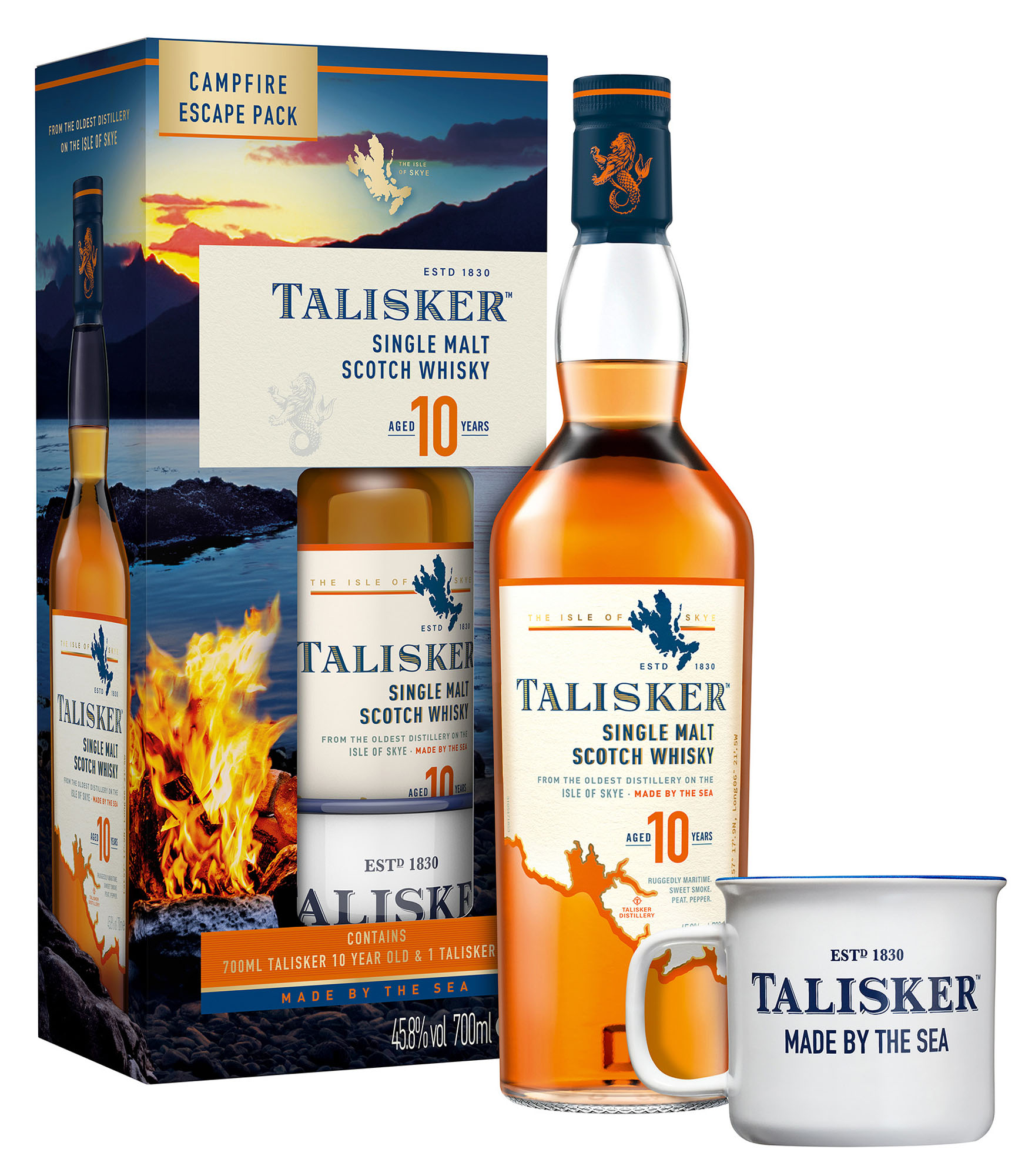 Talisker SM 10Y GV + mok Fles 70 cl 45,8%