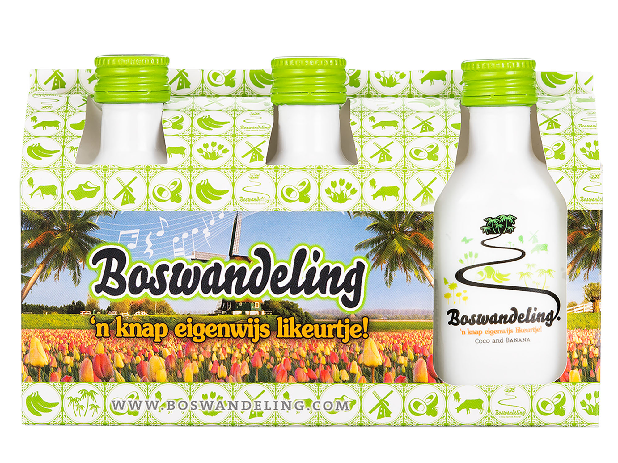 Boswandeling Mini Petfles Doos 8x3x5cl 15%