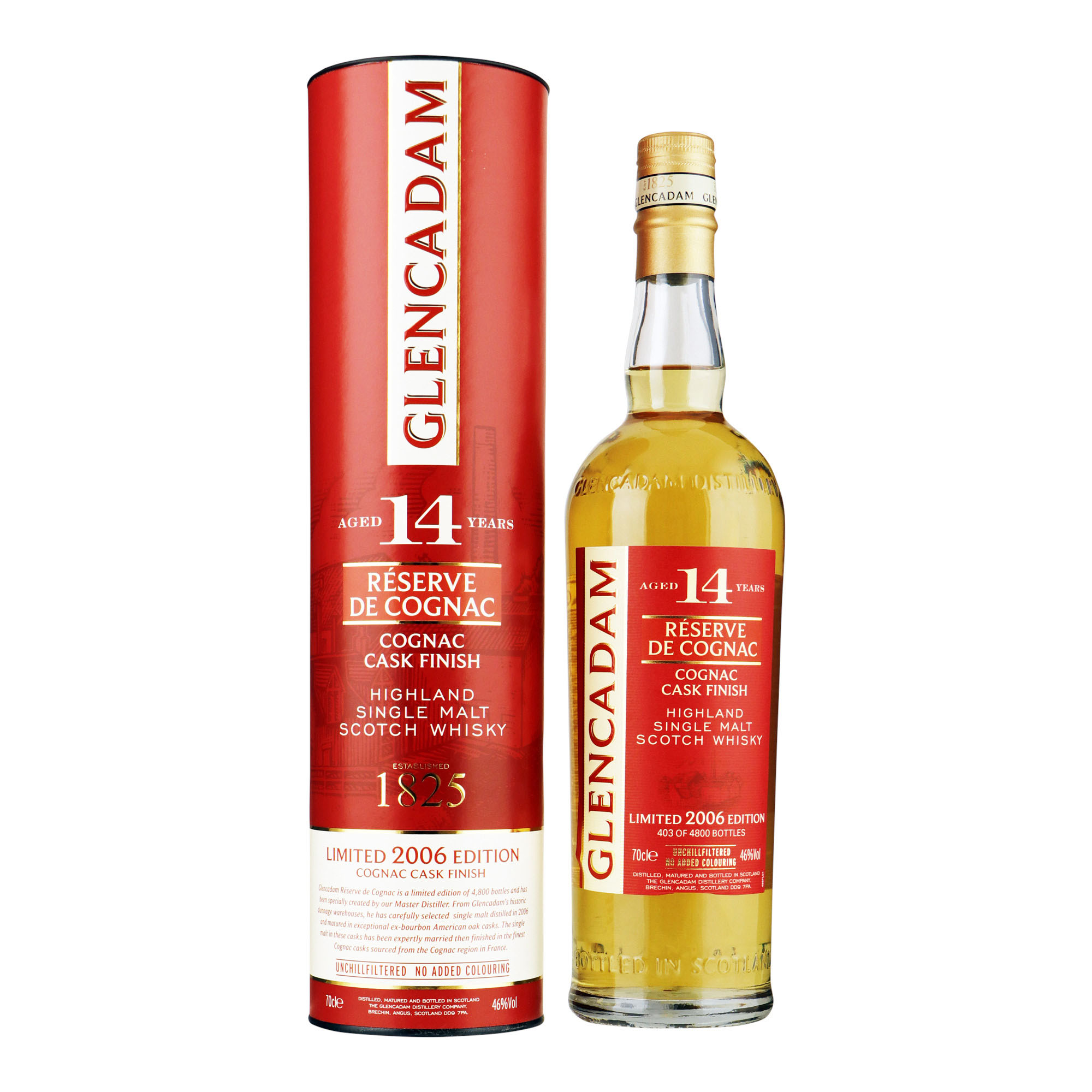 Glencadam 14Y Cognac Cask Fles 70 cl 46%