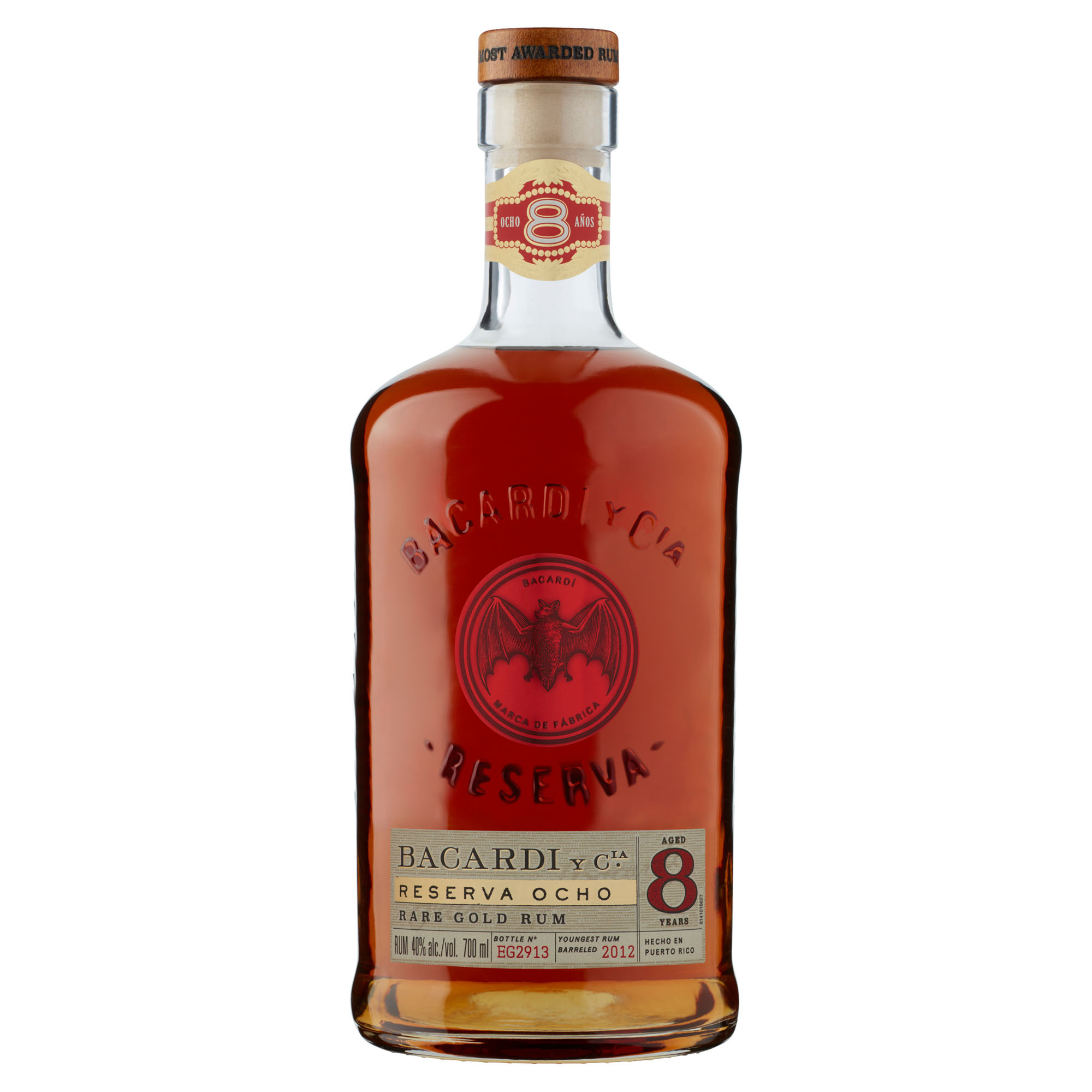 Bacardi Reserva 8Y Ocho Fles 70 cl 40%