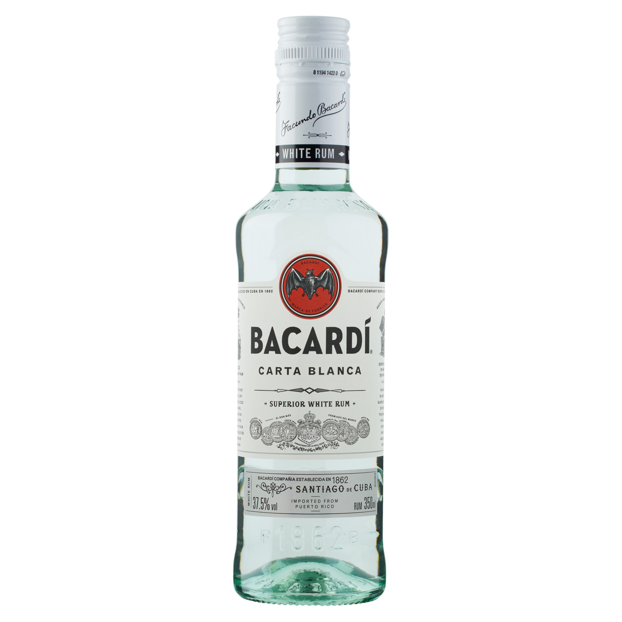 Bacardi Wit Fles 35 cl 37,5%