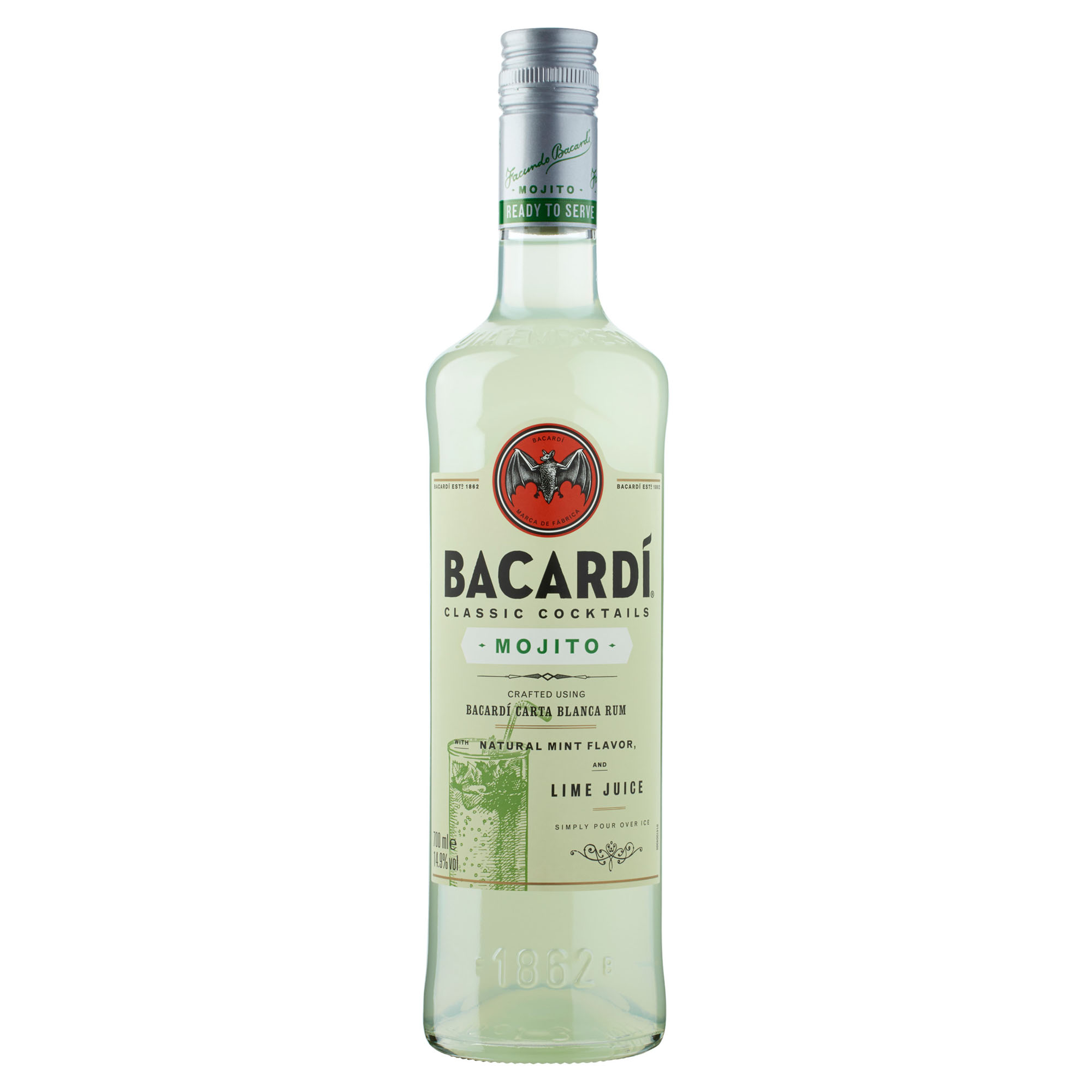 Bacardi Mojito Fles 70 cl 14,9%