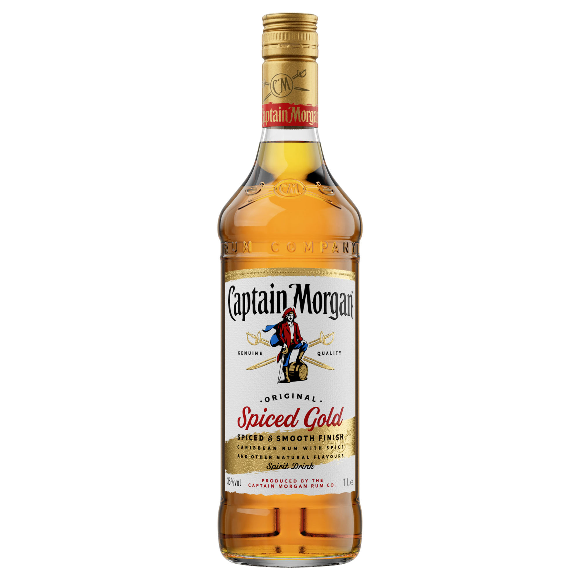 Captain Morgan Spiced Rum Fles 100 cl 35%