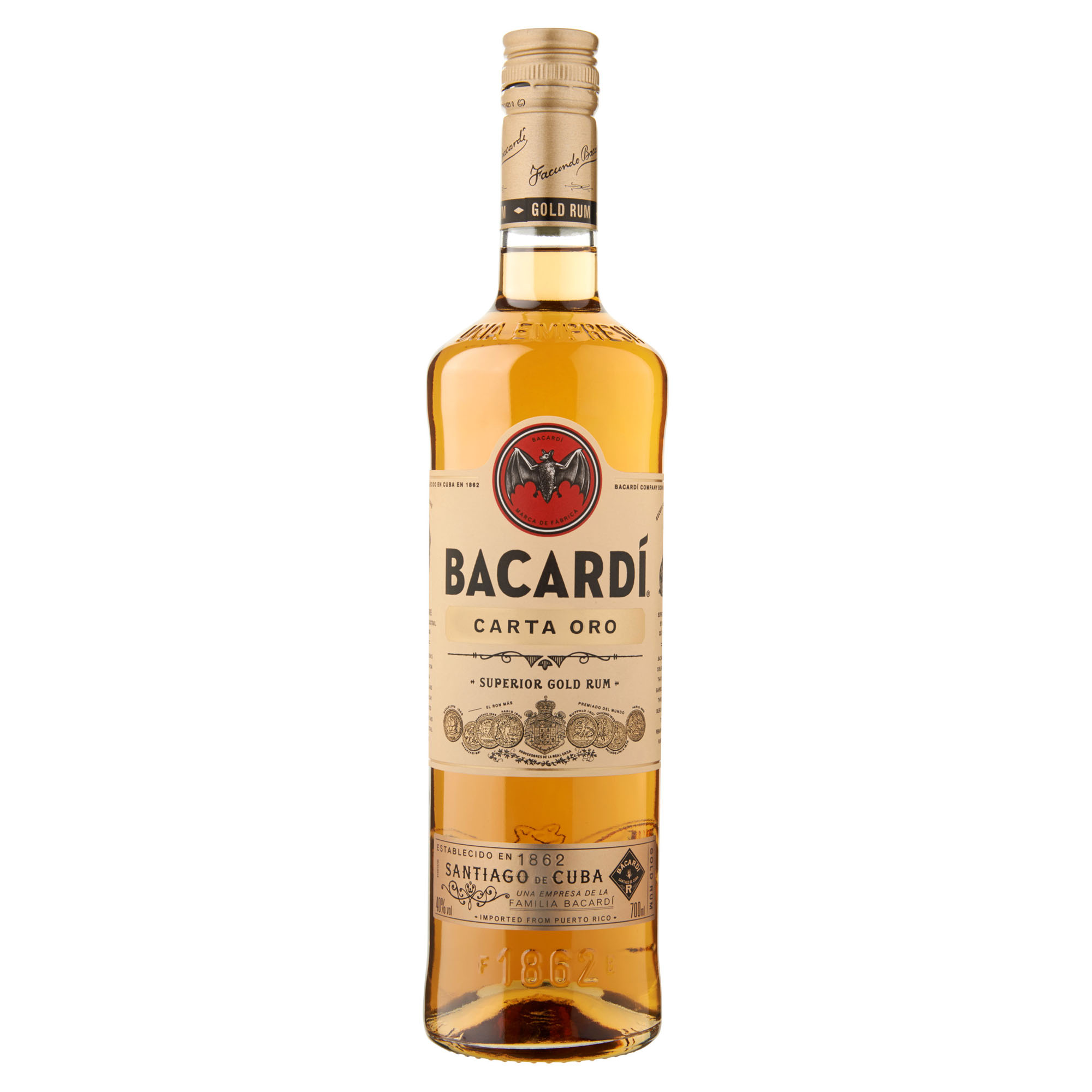 Bacardi Carta Oro (goud) Fles 70 cl 40%