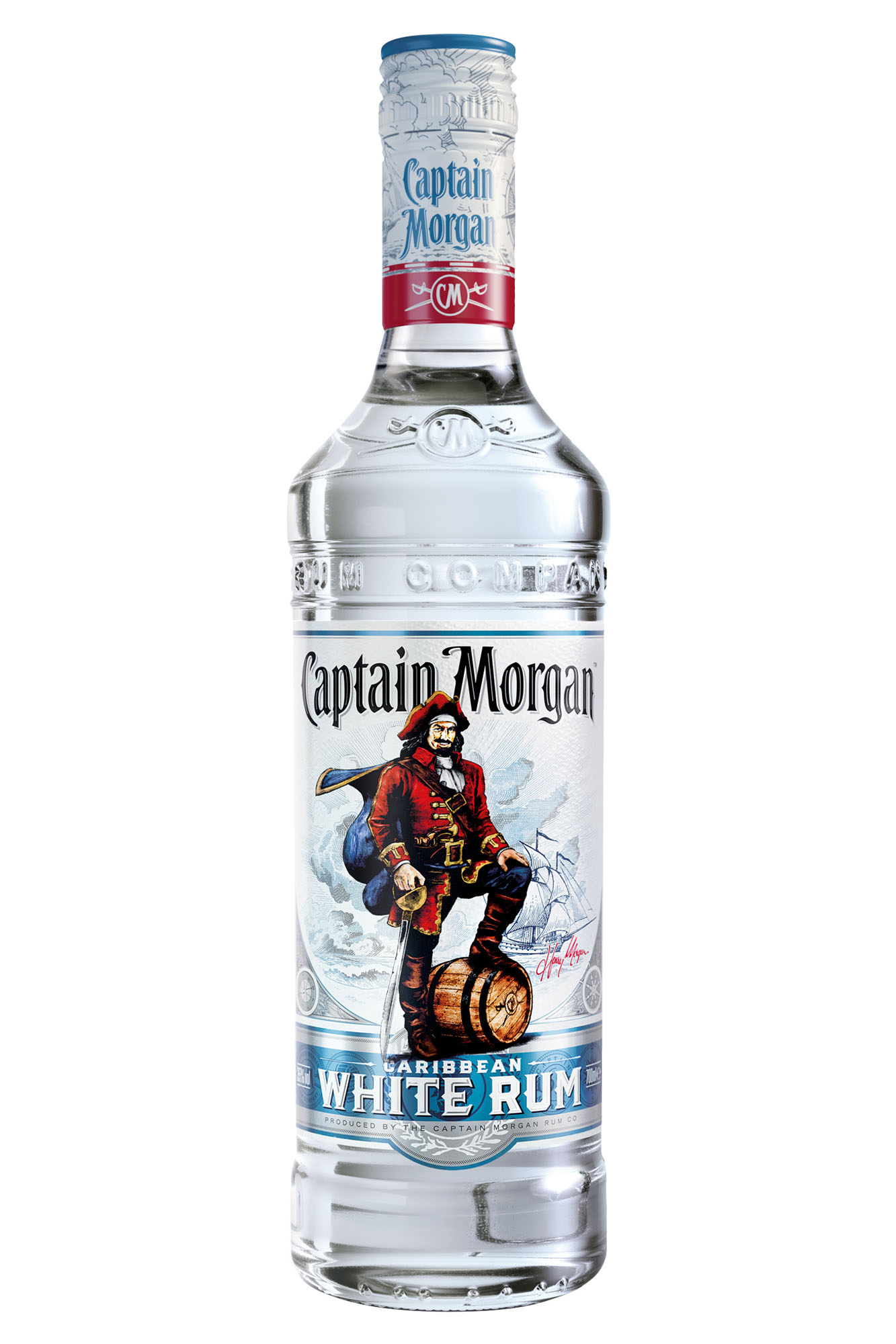 Captain Morgan White Rum Fles 100 cl 37,5%