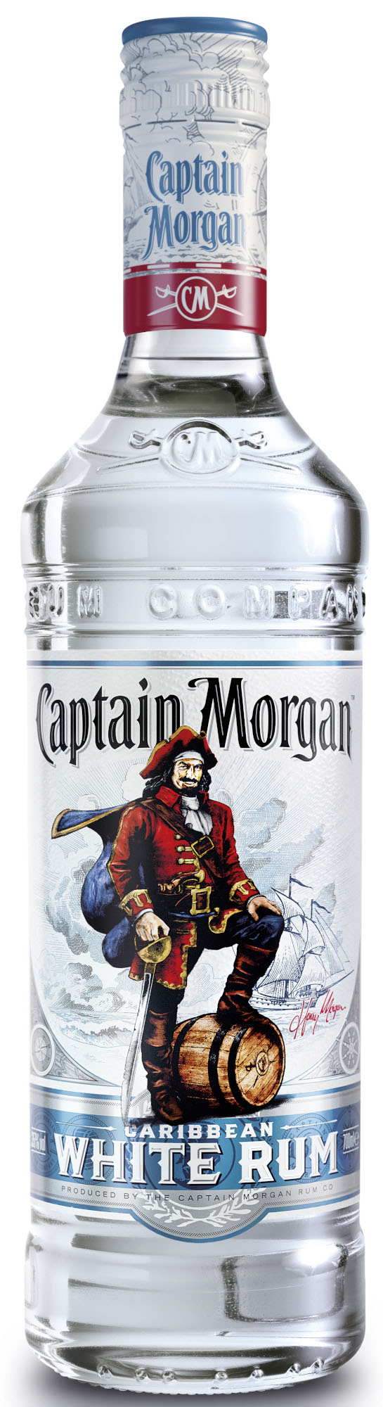 Captain Morgan White Rum Fles 70 cl 37,5%