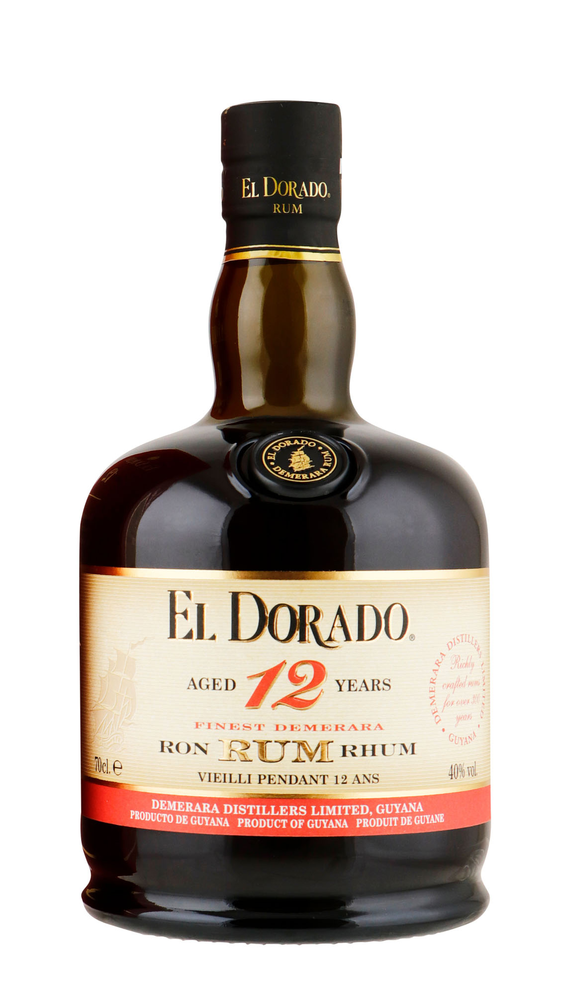 El Dorado Rum 12Y Fles 70 cl 40%