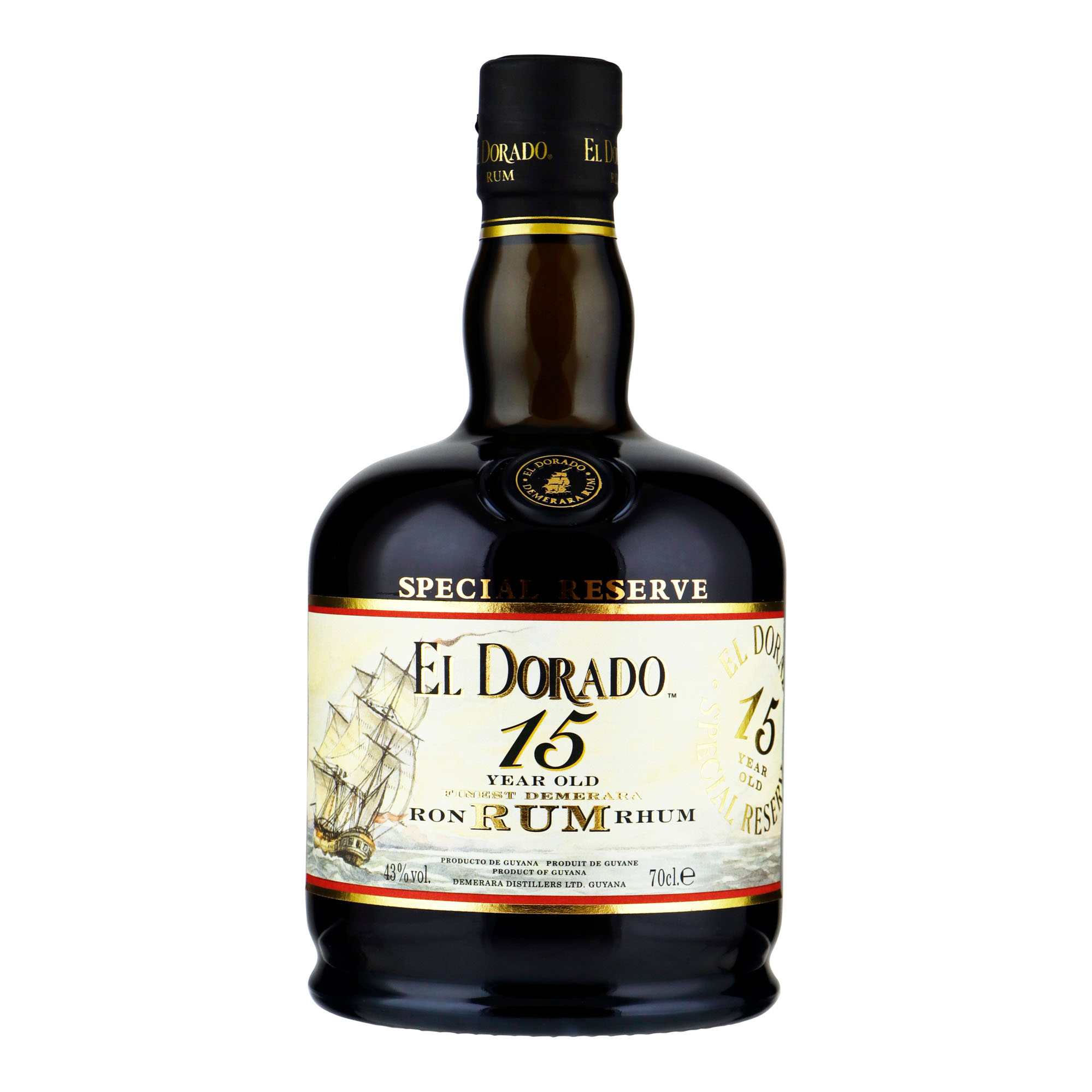 El Dorado Rum 15Y Fles 70 cl 43%