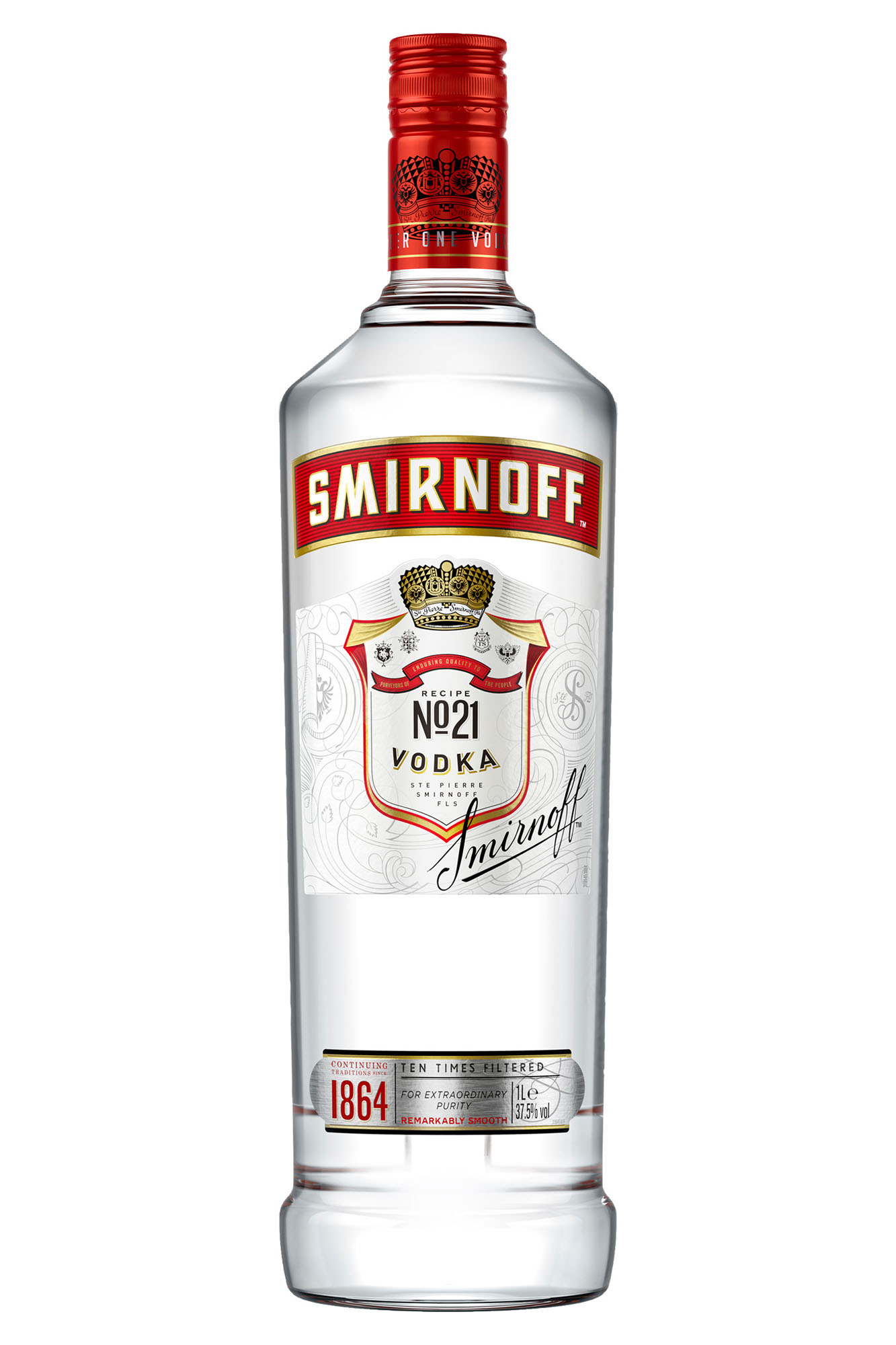 Smirnoff Wodka Fles 100 cl 37,5%