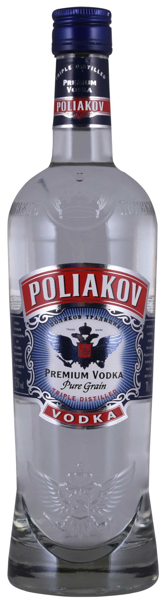 Poliakov Vodka Fles 70 cl 37,5%