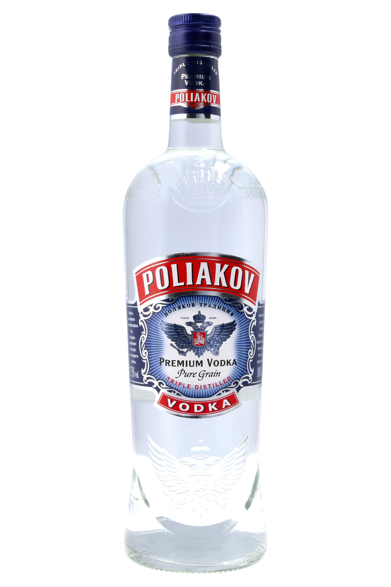 Poliakov Vodka Fles 100 cl 37,5%