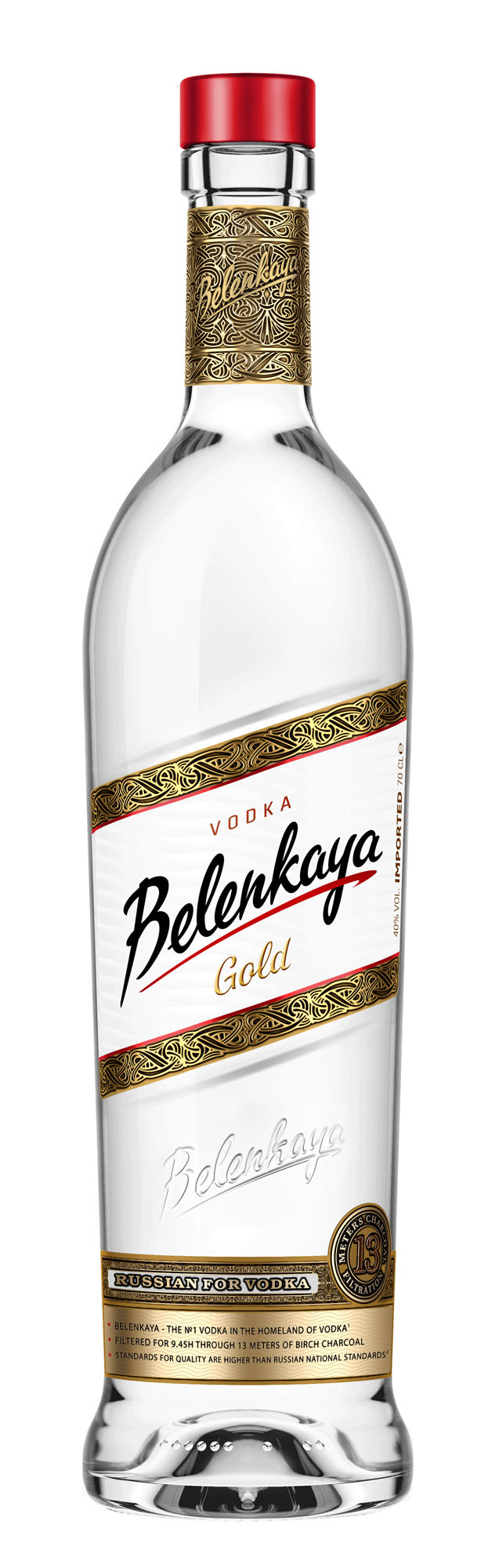 Belenkaya Vodka Gold Fles 70 cl 40%