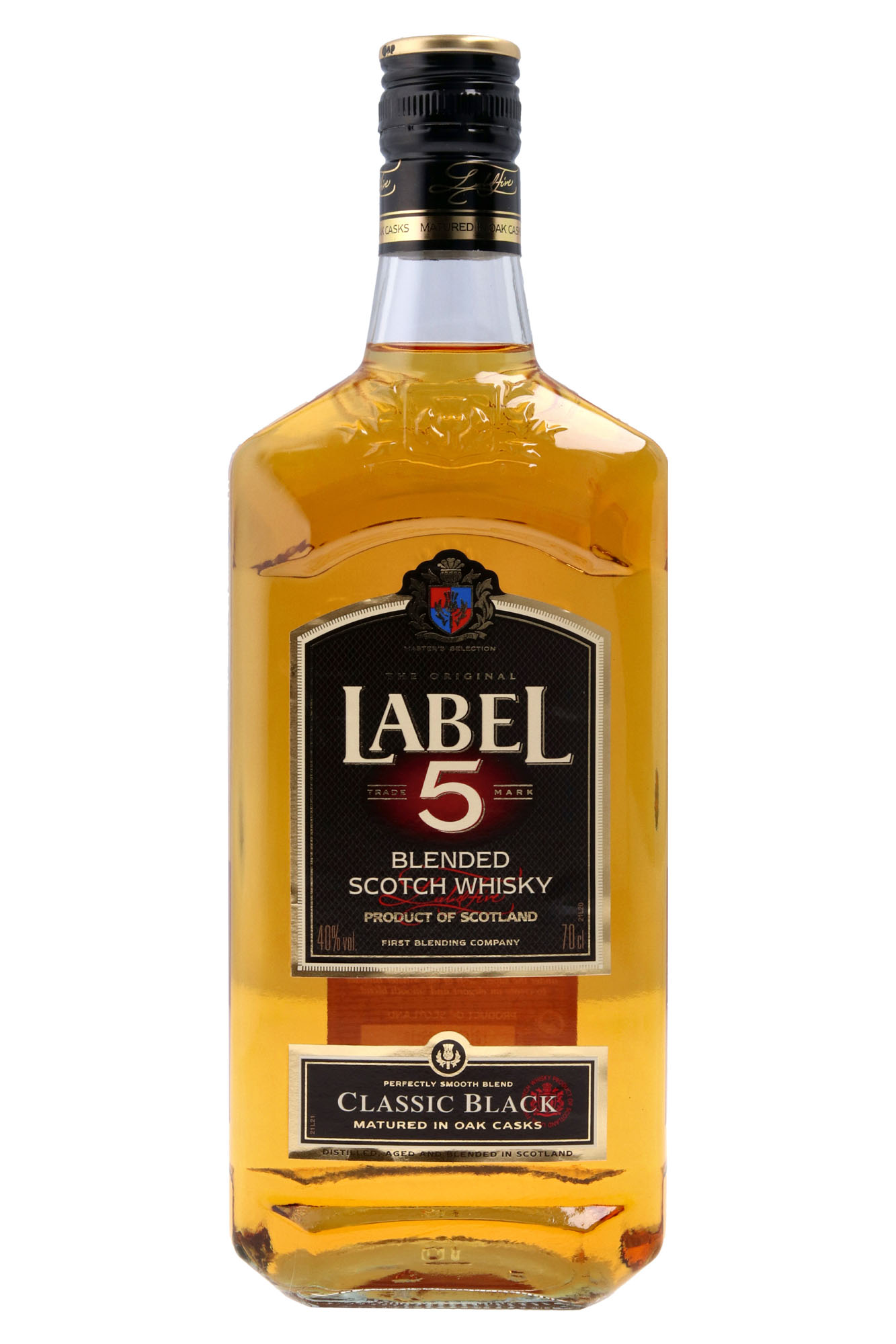 Label 5 Scotch Whisky Fles 70 cl 40%